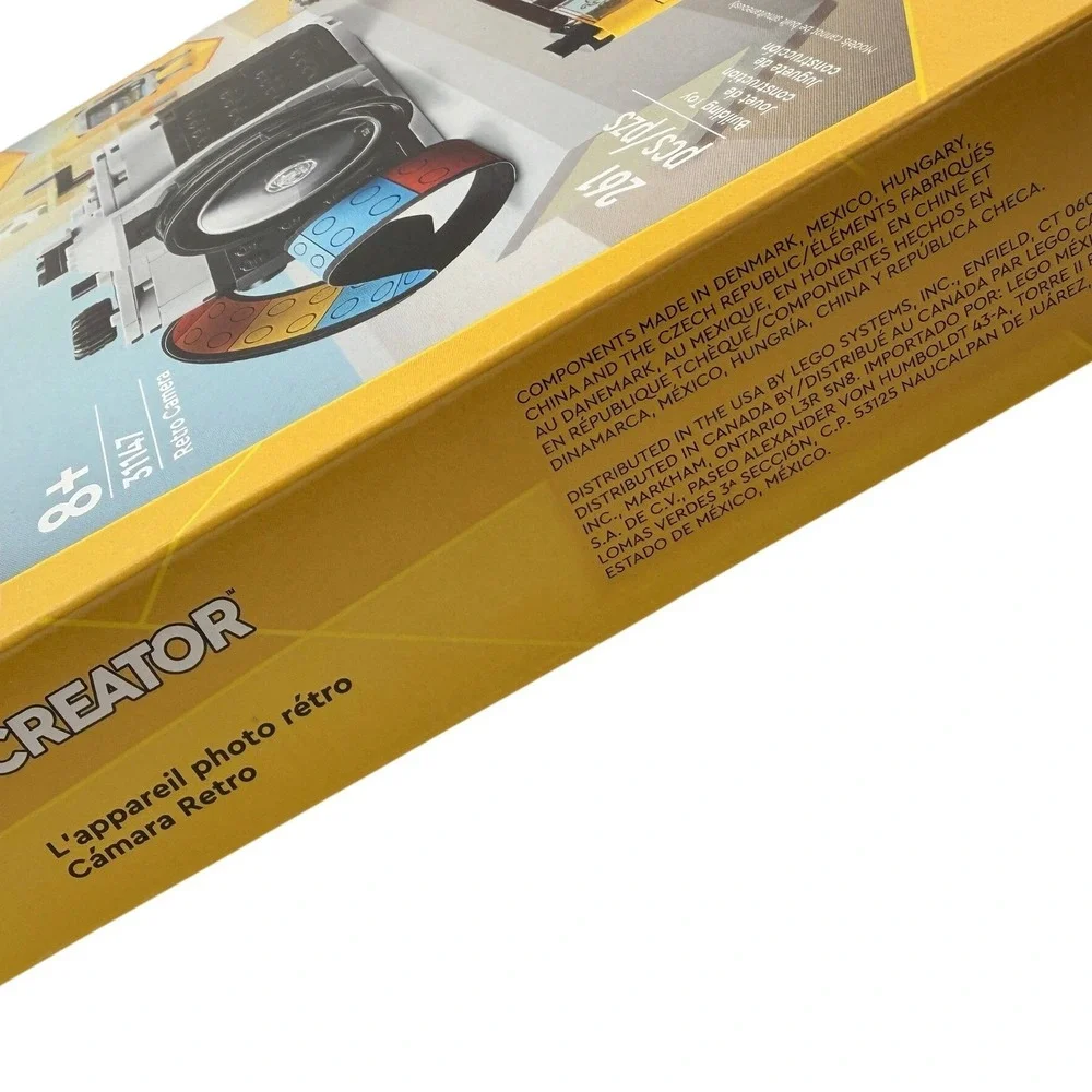 LEGO Creator Retro Camera 3-in-1 Set 31147 Building Toy 261pc Retro Hobby Photo